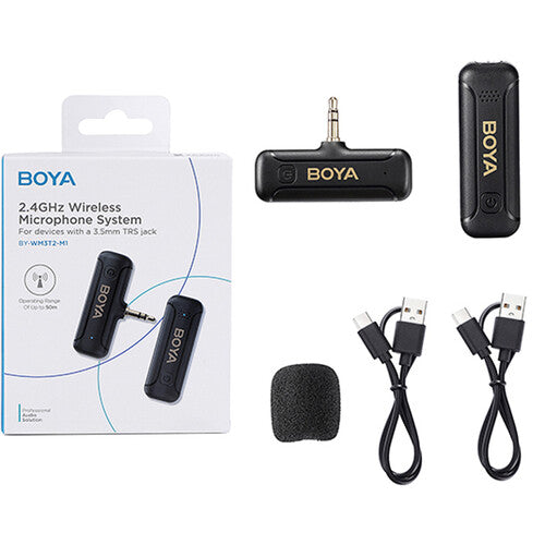 Micrófono Inalámbrico Boya Para Entrada 3.5mm Plug Play