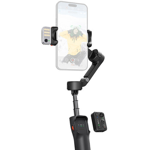 Estabilizador Gimbal Para Smartphone con Rastreador AI - Luz - 3 Ejes Hohem iSteady V3 AI