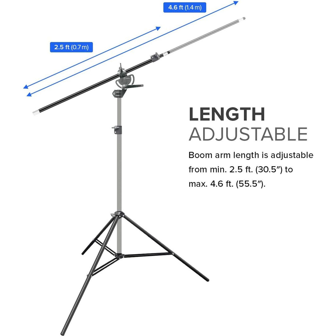 Trípode Stand Jirafa Boom Luces Estudio Con Bolsa De Arena