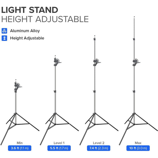 Trípode Stand Jirafa Boom Luces Estudio Con Bolsa De Arena