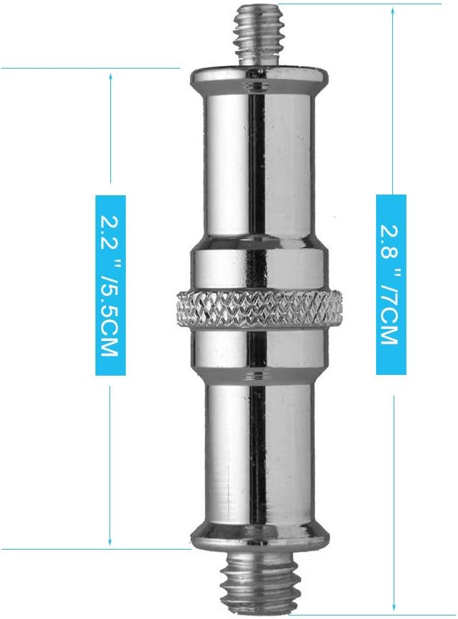 Tornillo Espigo Doble Punta 1/4 Y 3/8 Para Stand De Luz