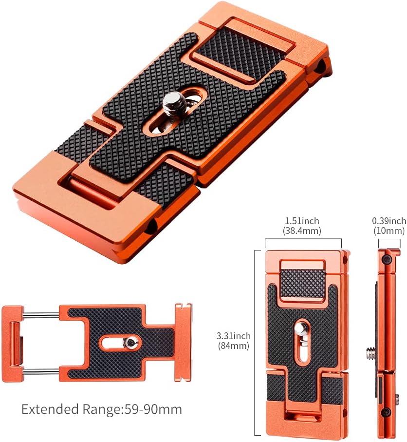 Placa Liberación 2 En 1 Para Celular / Camara en Aluminio K&F Concept