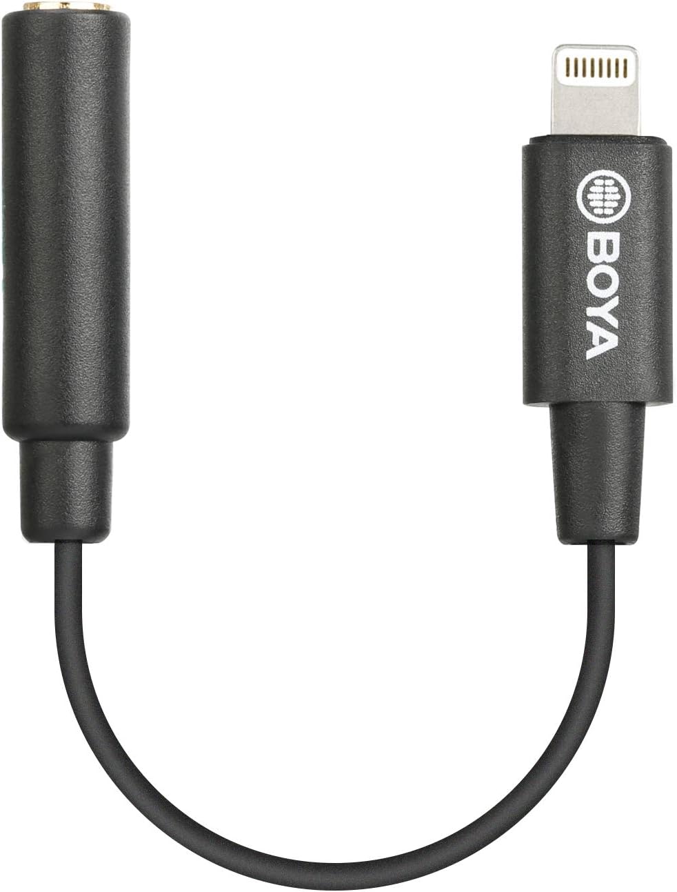 Cable Adaptador Boya de Jack 3.5mm Hembra A Lightning Para Micrófono