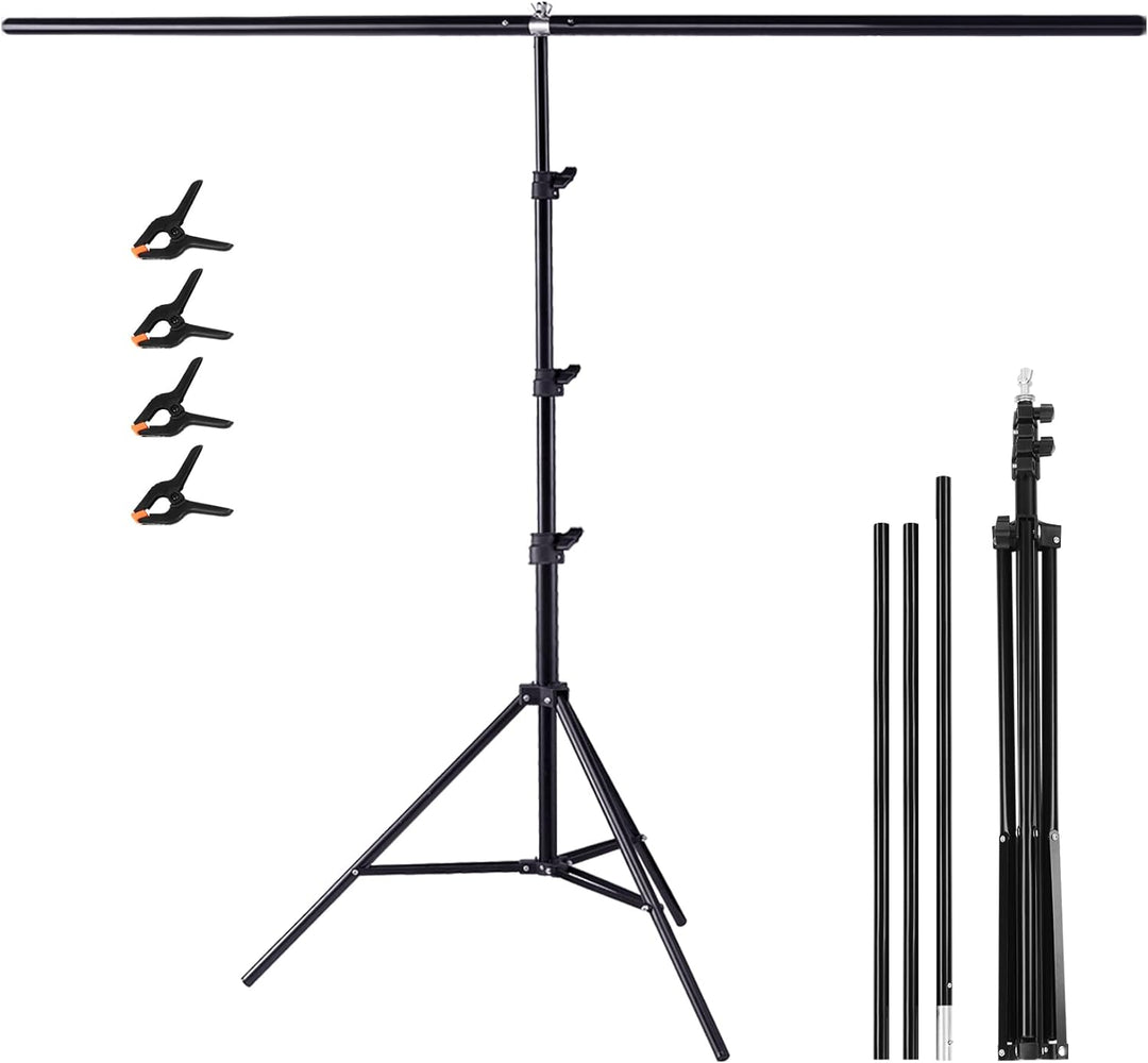 Kit Soporte T Para Montar Fondos Fotografia 150x250cm