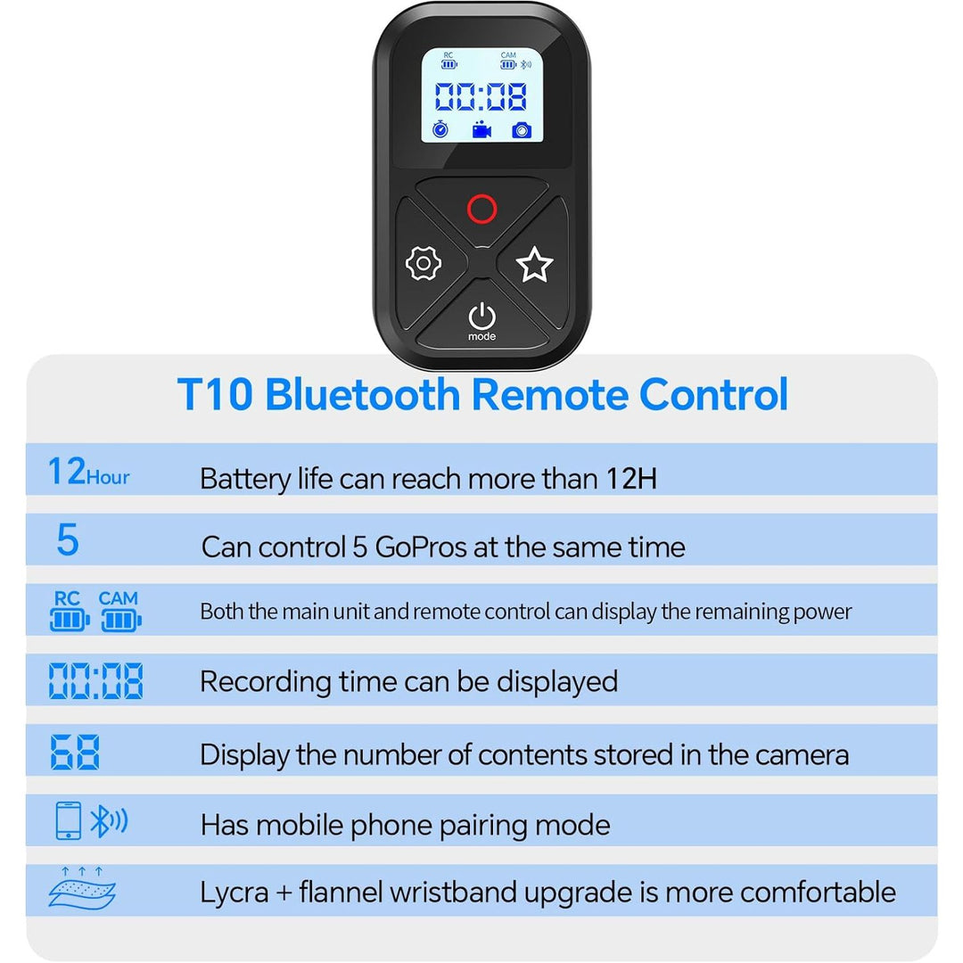 Control Remoto Inteligente Telesin para Gopro 12 11 10 9 8 Max