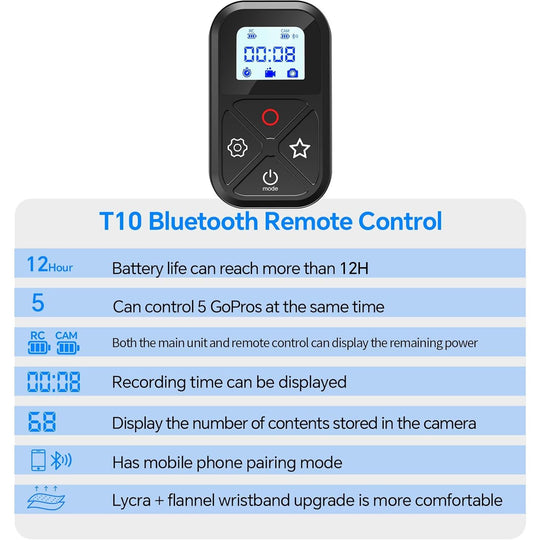 Control Remoto Inteligente Telesin para Gopro 12 11 10 9 8 Max