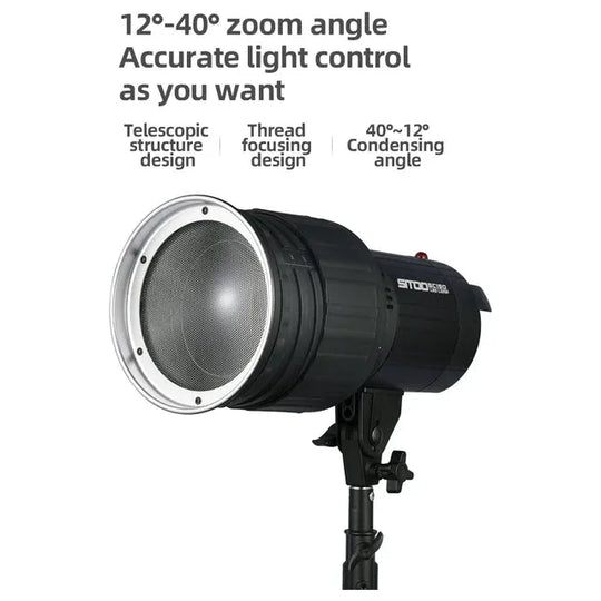 Lente Fresnel Ajustable Lámparas Bowens 12-40 Zoom