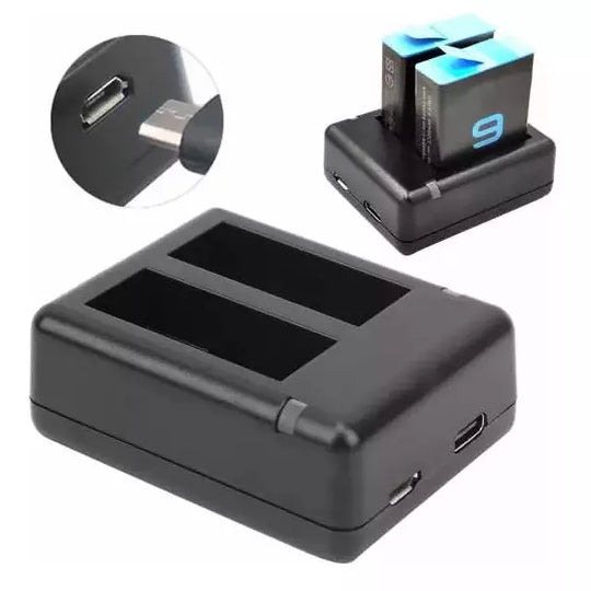 Cargador Usb Dual Para Batería Gopro 9 10 11 12