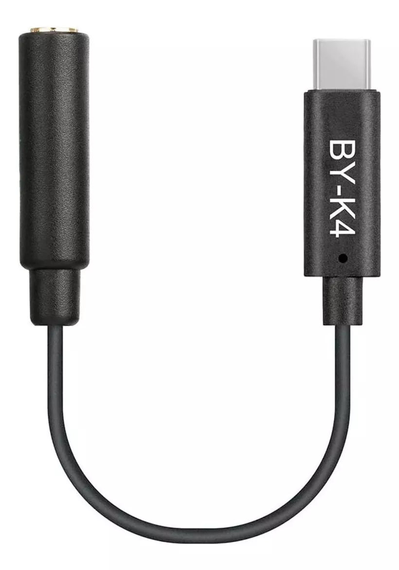 Cable Adaptador Boya de 3.5mm Hembra a Tipo C Para Micrófono