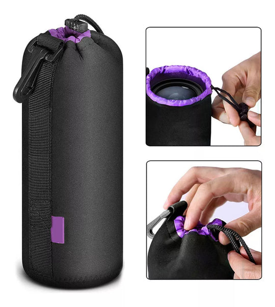 Estuche Neoprene Protector De Lente - Accesorios Camaras