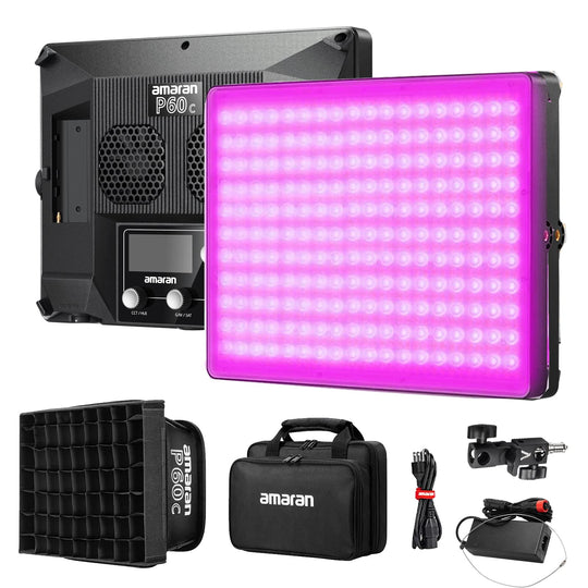 Panel Luz Led Amaran P60c Rgb Profesional Multicolor