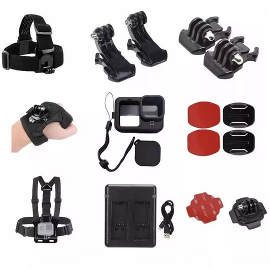 Kit 12 En 1 Para Cámara Gopro Hero 9 10 11 Con Cargador