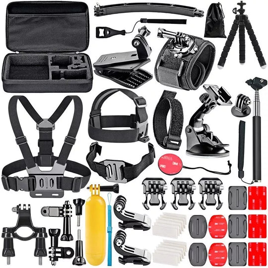 Kit De Accesorios 50 En 1 Para Cámaras Deportivas GoPro