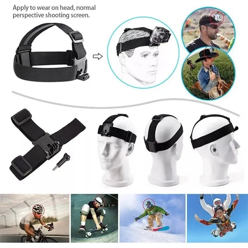 Kit De Accesorios 50 En 1 Para Cámaras Deportivas GoPro