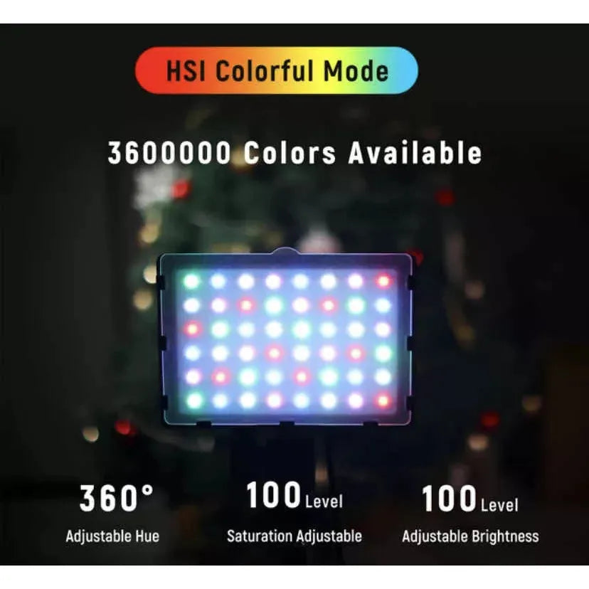Kit Iluminación X2 Panel Led Rgb Multicolor Fotografía Video