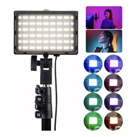 Kit Iluminación X2 Panel Led Rgb Multicolor Fotografía Video