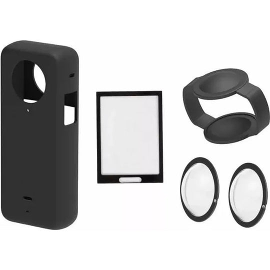 Kit Insta360 X3 Silicona+ Protectores Lentes+ Vidrio Pantalla