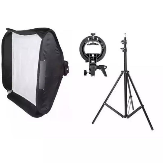 Kit Softbox Para Flash Difusor Godox 60x60cm + Tripode - LA BOUTIQUE FOTOGRAFICA LA BOUTIQUE FOTOGRAFICA