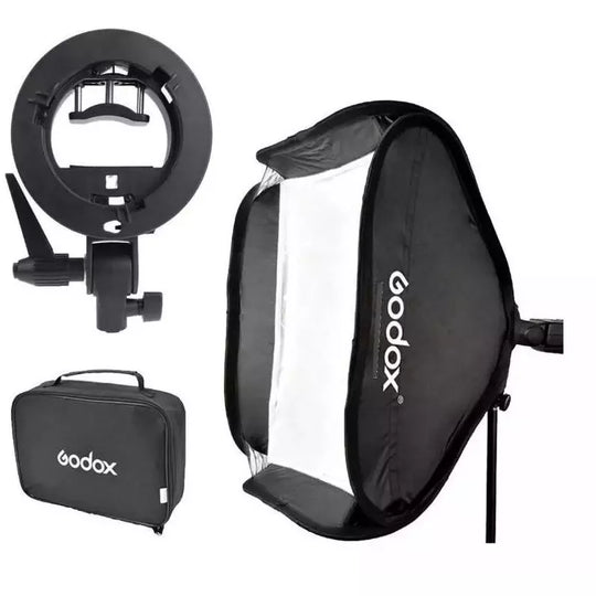 Kit Softbox Para Flash Difusor Godox 60x60cm + Tripode - LA BOUTIQUE FOTOGRAFICA LA BOUTIQUE FOTOGRAFICA