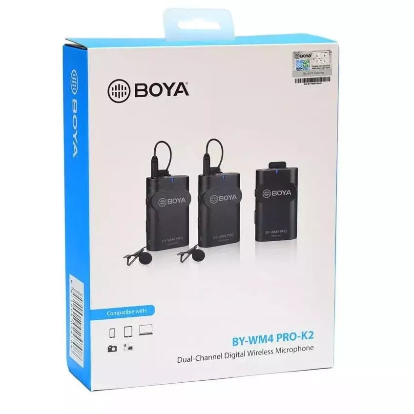 Microfono Inalambrico Portatil Boya By-wm4 Pro K2 - LA BOUTIQUE FOTOGRAFICA LA BOUTIQUE FOTOGRAFICA