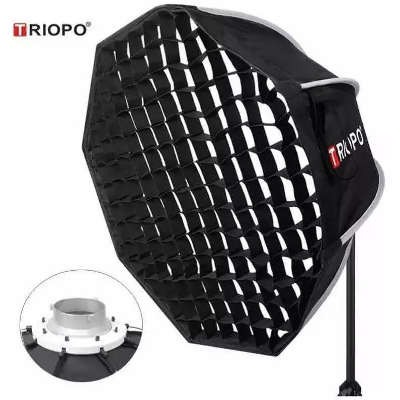 Octabox Triopo Montura Bowens K2120cm Con Grid/panal Armado Fa