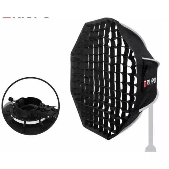 Octabox Triopo Para Flash 120cm Con Grid /panal Armado Facil