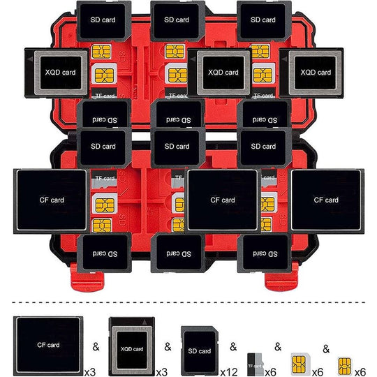 Estuche Porta Memorias Lynca Kh15 Sd Microsd Y Compact Flash