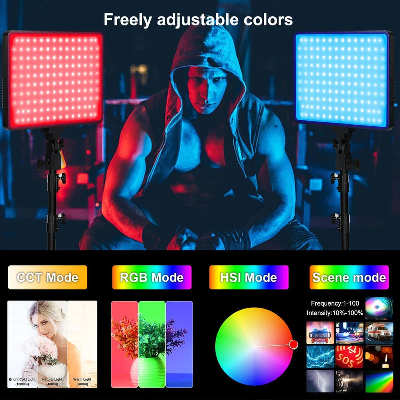 Lampara Rgb Para Video Y Fotografía Sutefoto Tp45