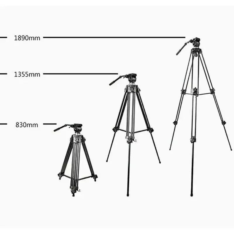 Trípode Profesional Cabezal Fluido Wf 717 + Soporte Celular