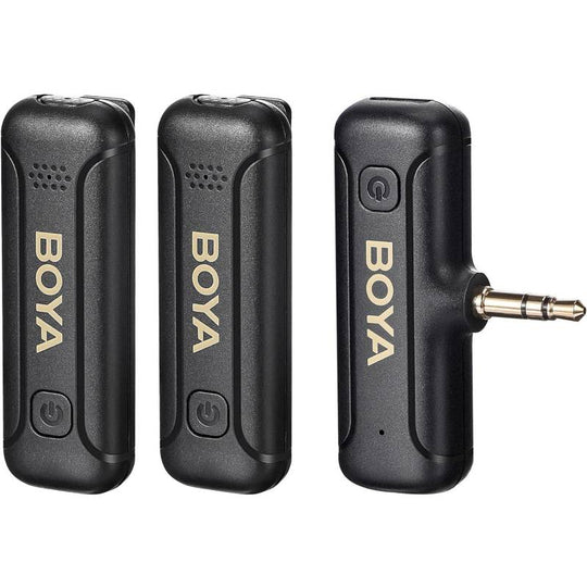 Micrófono Inalámbrico Boya Doble Entrada 3.5mm Plug Play